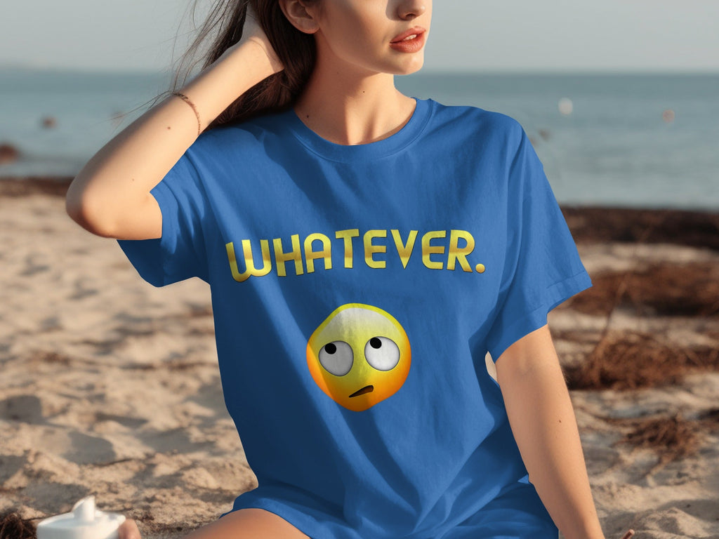Whatever Emoji Expression Funny Sarcastic Attitude T-Shirts product image 18