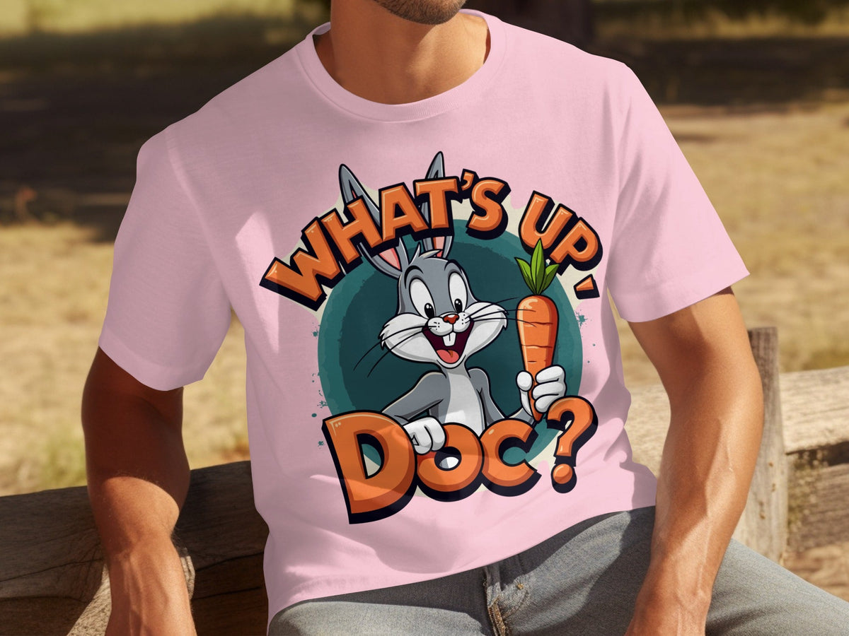 What's Up Doc Rabbit and Carrot Cartoon Graphic T-Shirts product image 27