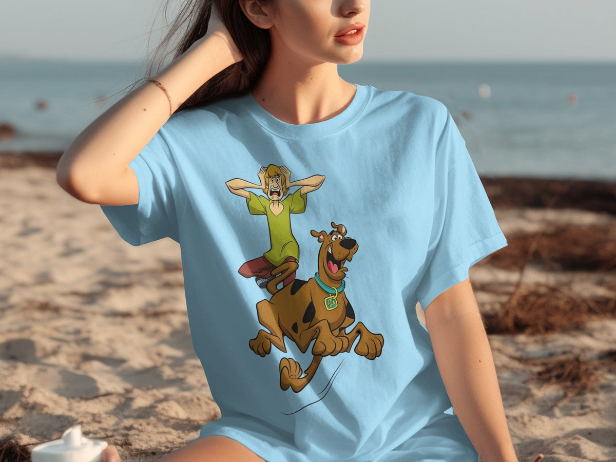 Scooby Doo Scared Shaggy On The Run Animated TV Show T-Shirts