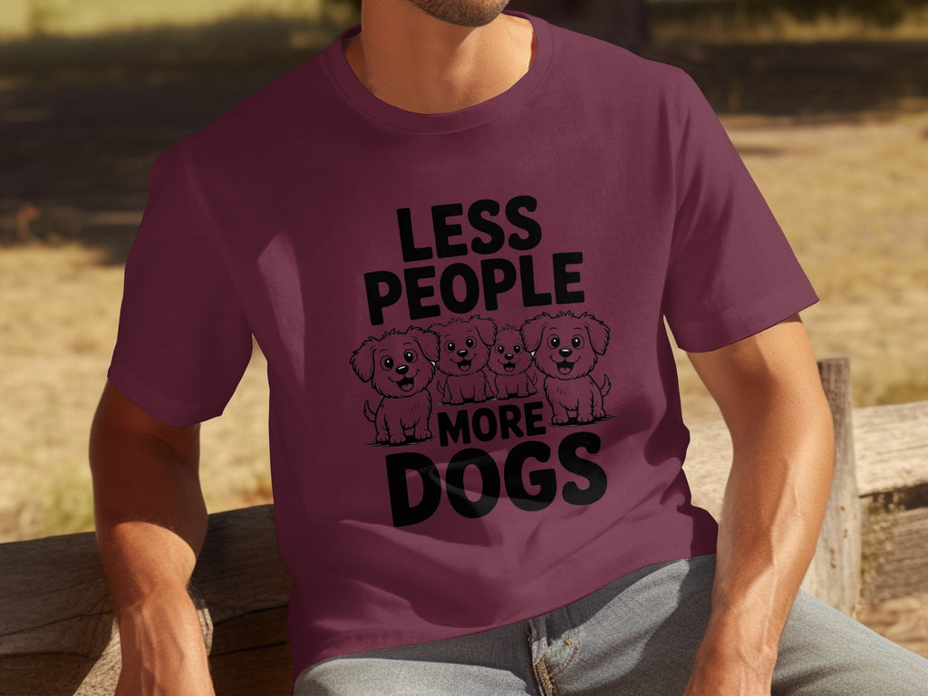 Less People More Dogs with Four Cute T-Shirts product image 26