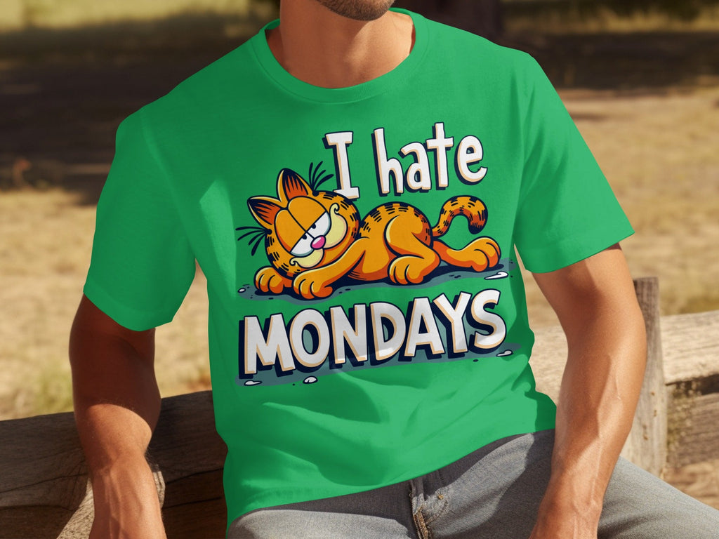 I Hate Mondays Garfield Graphic Novelty Style T-Shirts