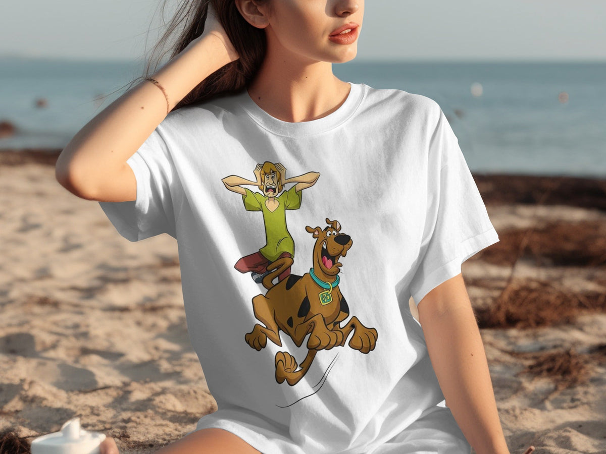 Scooby Doo Scared Shaggy On The Run Animated TV Show T-Shirts