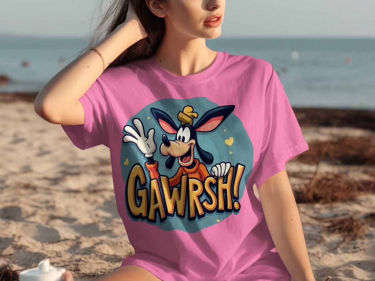 Goofy Gawrsh Cartoon Character Design Graphic T-Shirts