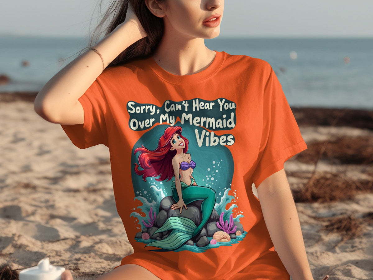 Sorry Can't Hear You Over My Mermaid Vibes Awesome T-Shirts product image 4