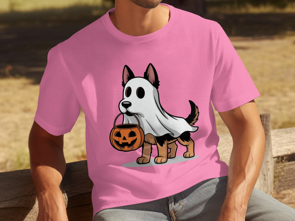 Halloween Dog Ghost Pumpkin Treat Cute Pet Cartoon T-Shirts