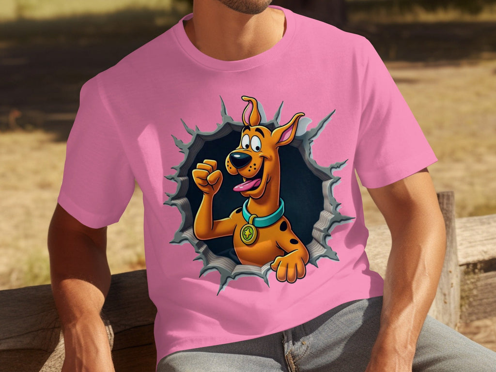 Scooby-Doo Cartoon Funny Dog Character Ripping T-Shirts
