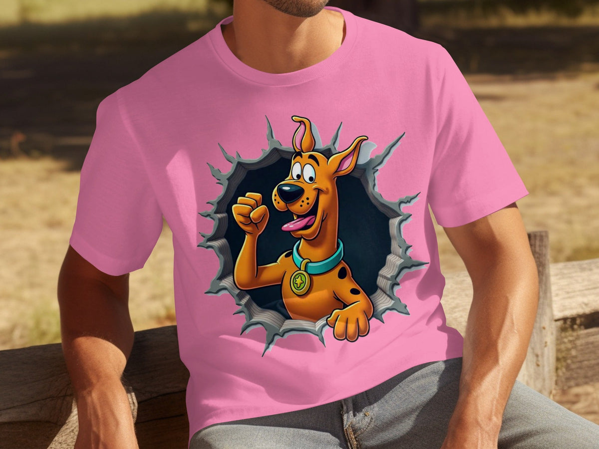 Scooby-Doo Cartoon Funny Dog Character Ripping T-Shirts