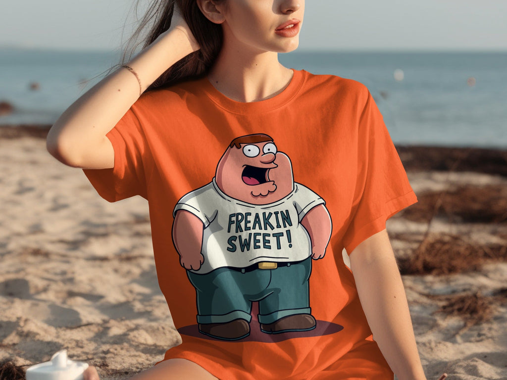 Peter Griffin Freakin Sweet Illustration Design T-Shirts