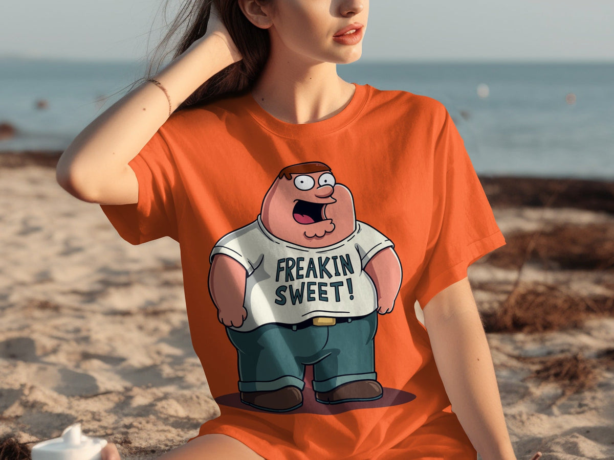 Peter Griffin Freakin Sweet Illustration Design T-Shirts