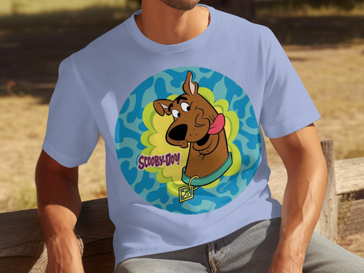 Scooby Doo Cartoon Character Head Tongue Out Design T-Shirts