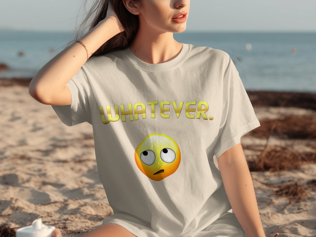 Whatever Emoji Expression Funny Sarcastic Attitude T-Shirts product image 17