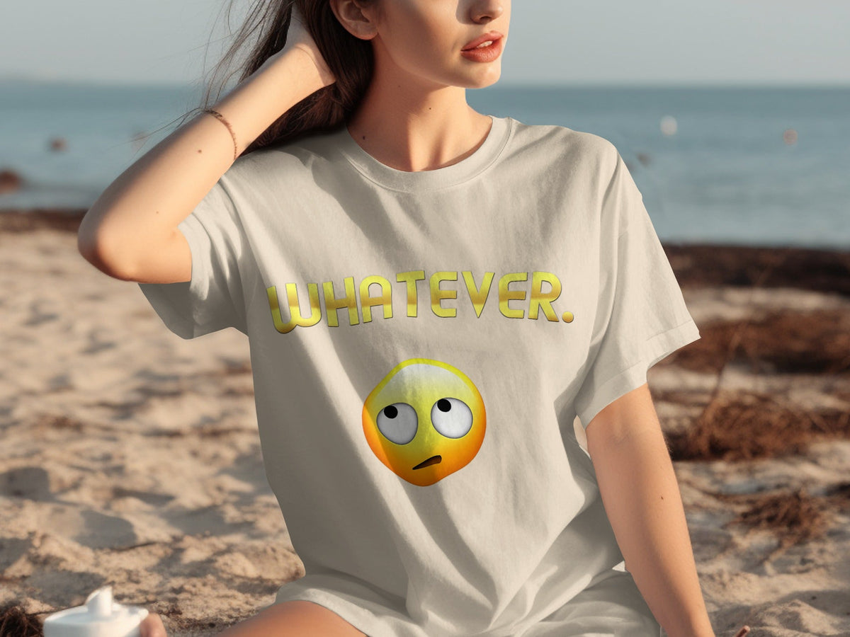 Whatever Emoji Expression Funny Sarcastic Attitude T-Shirts product image 17