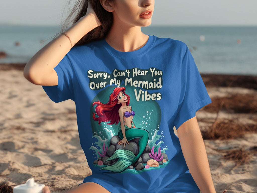 Sorry Can't Hear You Over My Mermaid Vibes Awesome T-Shirts product image 2