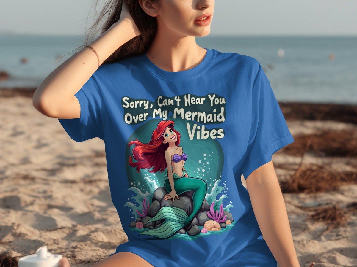 Sorry Can't Hear You Over My Mermaid Vibes Awesome T-Shirts product image 2