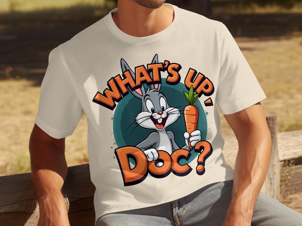 What's Up Doc Rabbit and Carrot Cartoon Graphic T-Shirts product image 22