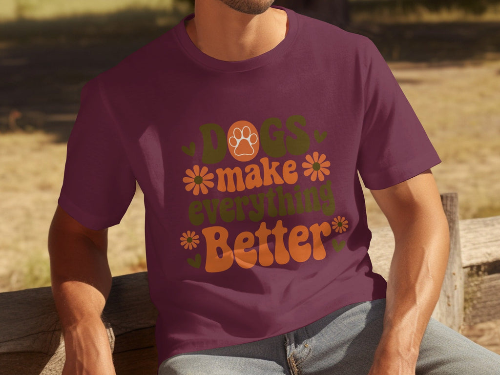 Dogs Make Everything Better Funny Dog Lovers Graphic product image 26