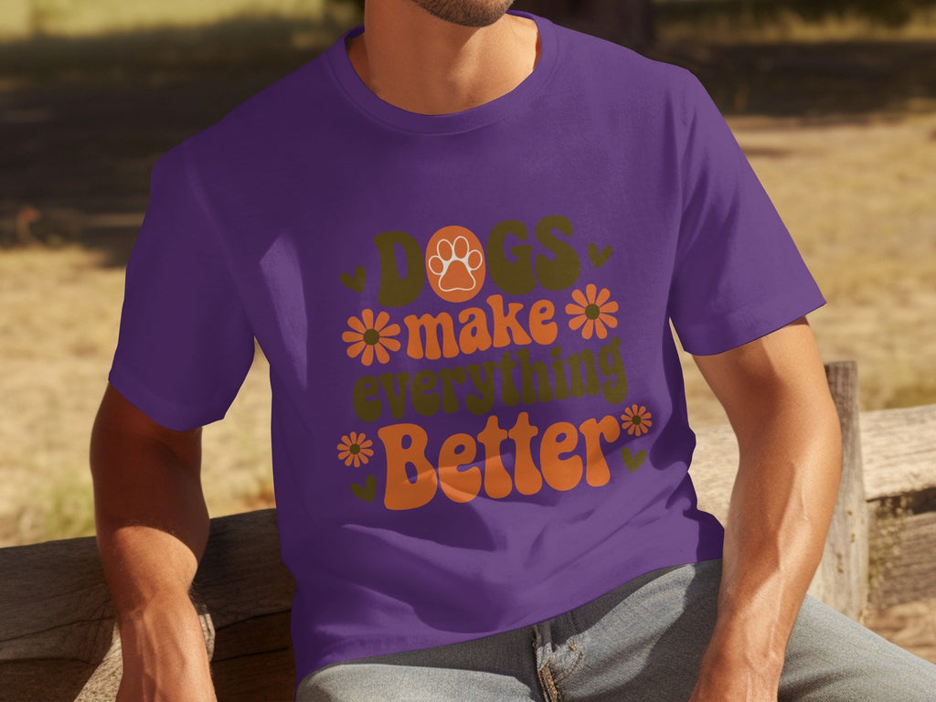 Dogs Make Everything Better Funny Dog Lovers Graphic product image 25