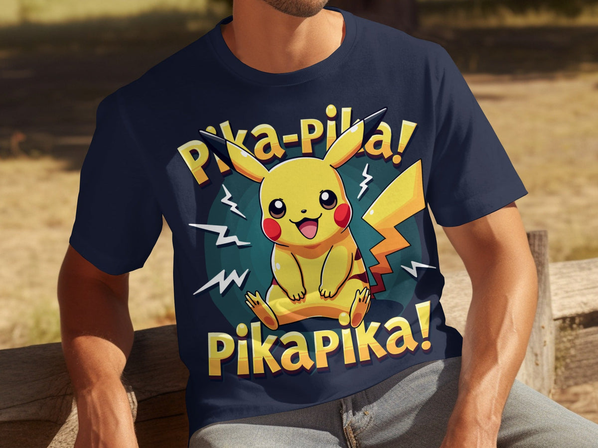 Pika-Pika Energetic Pikachu Design Perfect For Pokemon Fans T-Shirts