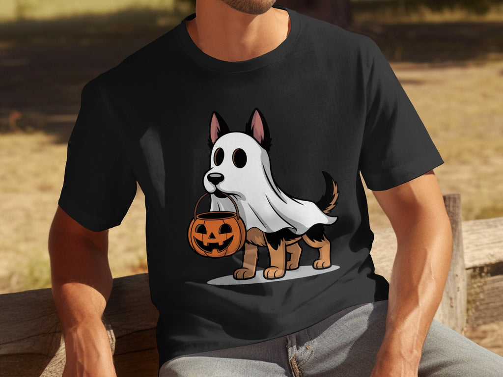 Halloween Dog Ghost Pumpkin Treat Cute Pet Cartoon T-Shirts
