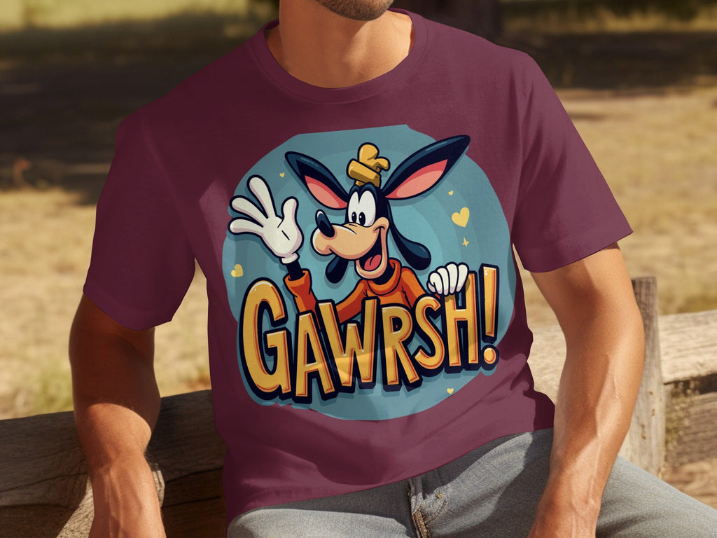 Goofy Gawrsh Cartoon Character Design Graphic T-Shirts