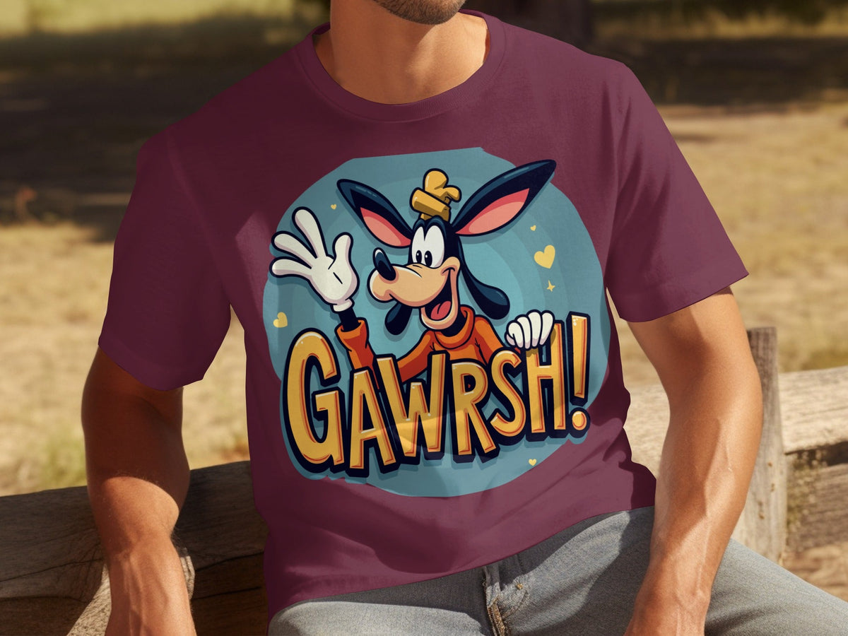 Goofy Gawrsh Cartoon Character Design Graphic T-Shirts