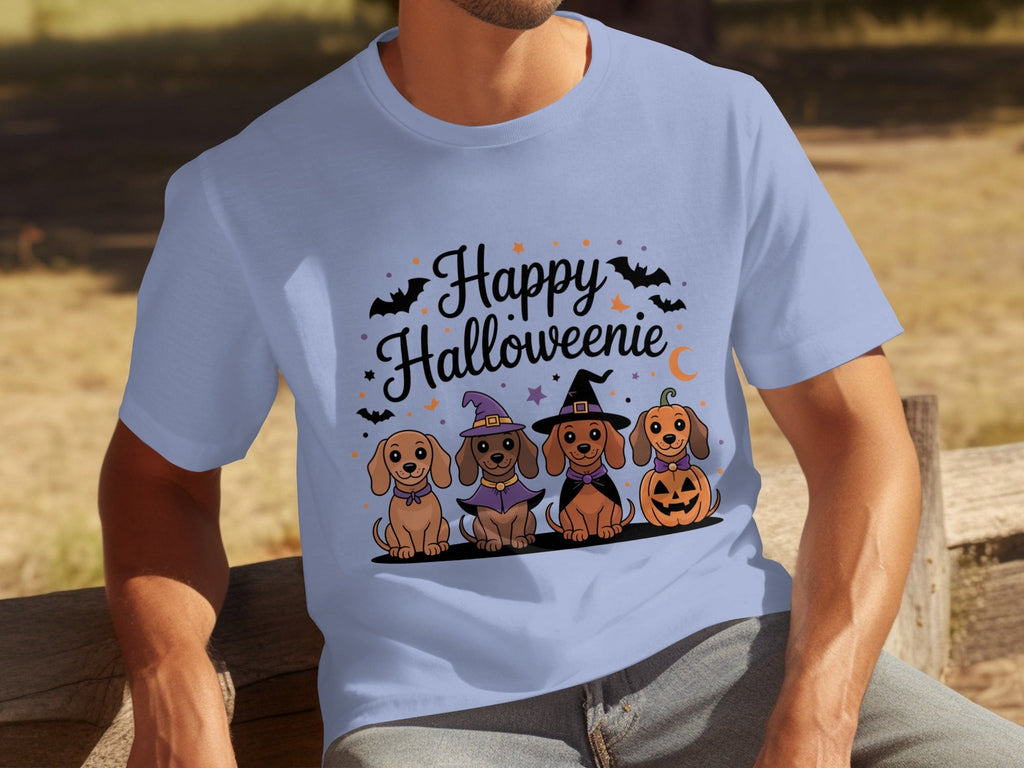 Happy Halloweeniie Dachshund Halloween Cute Dogs T-Shirts