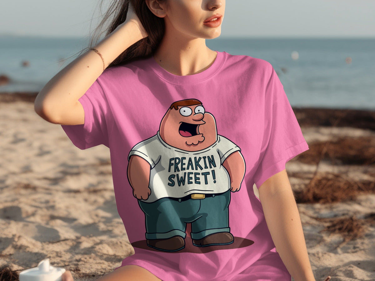 Peter Griffin Freakin Sweet Illustration Design T-Shirts