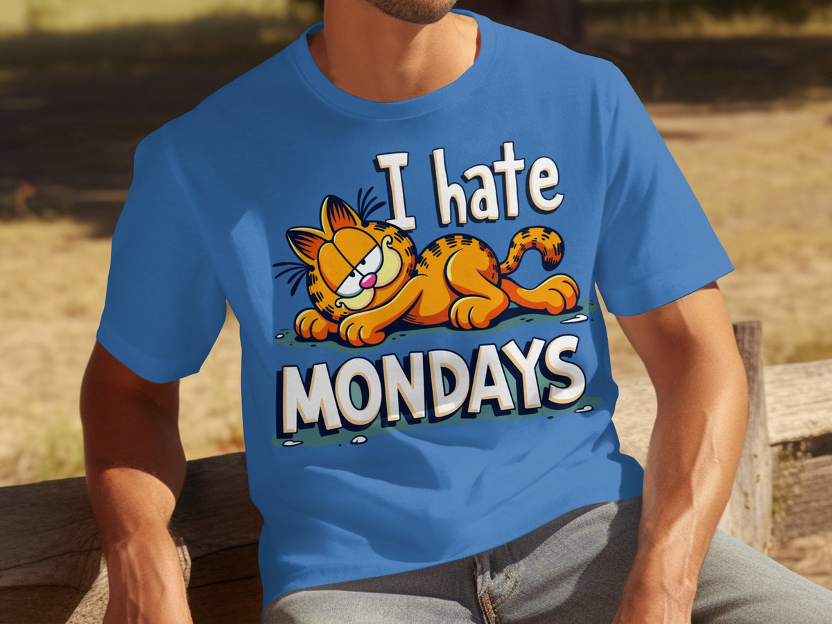 I Hate Mondays Garfield Graphic Novelty Style T-Shirts