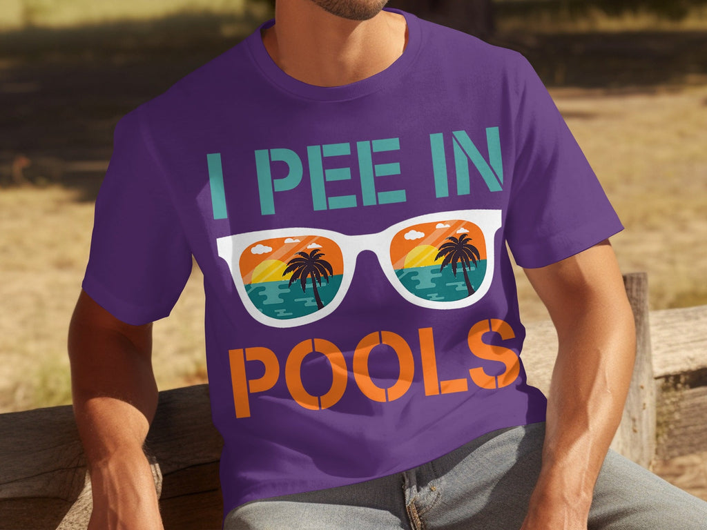 I Pee In Pools Beach Summer Vacation Sunglasses T-Shirts