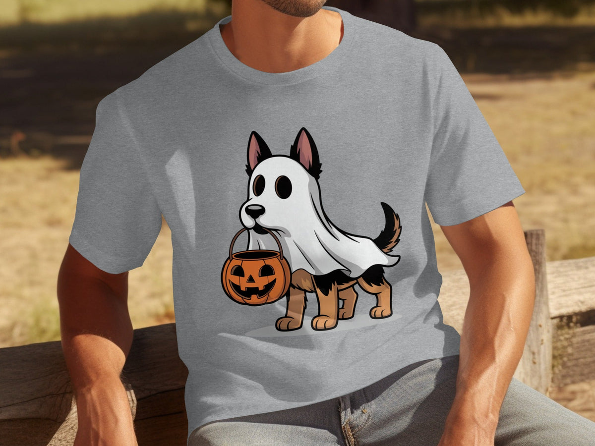 Halloween Dog Ghost Pumpkin Treat Cute Pet Cartoon T-Shirts