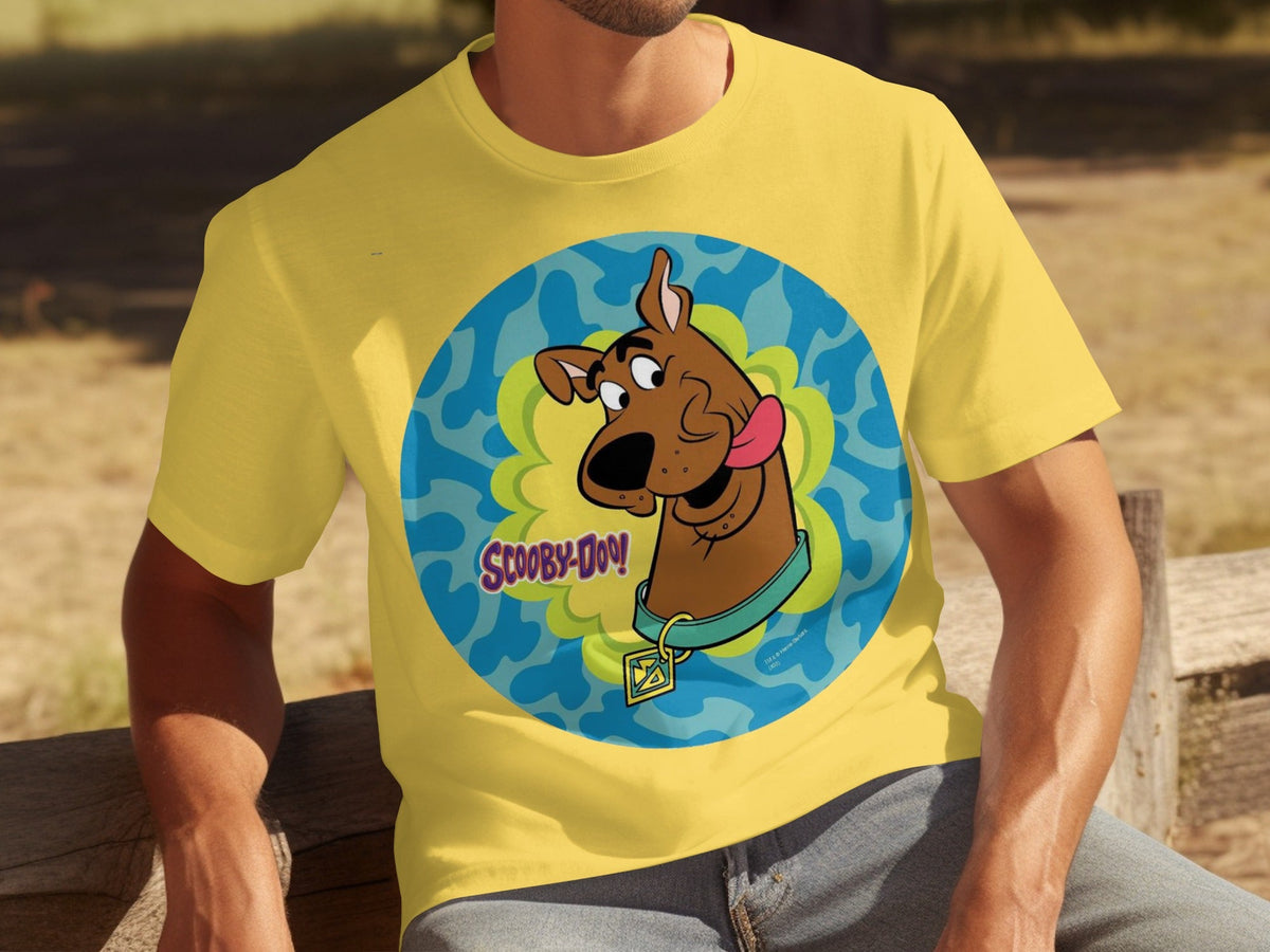 Scooby Doo Cartoon Character Head Tongue Out Design T-Shirts