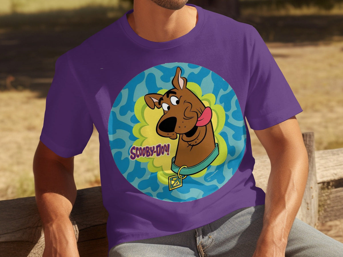 Scooby Doo Cartoon Character Head Tongue Out Design T-Shirts