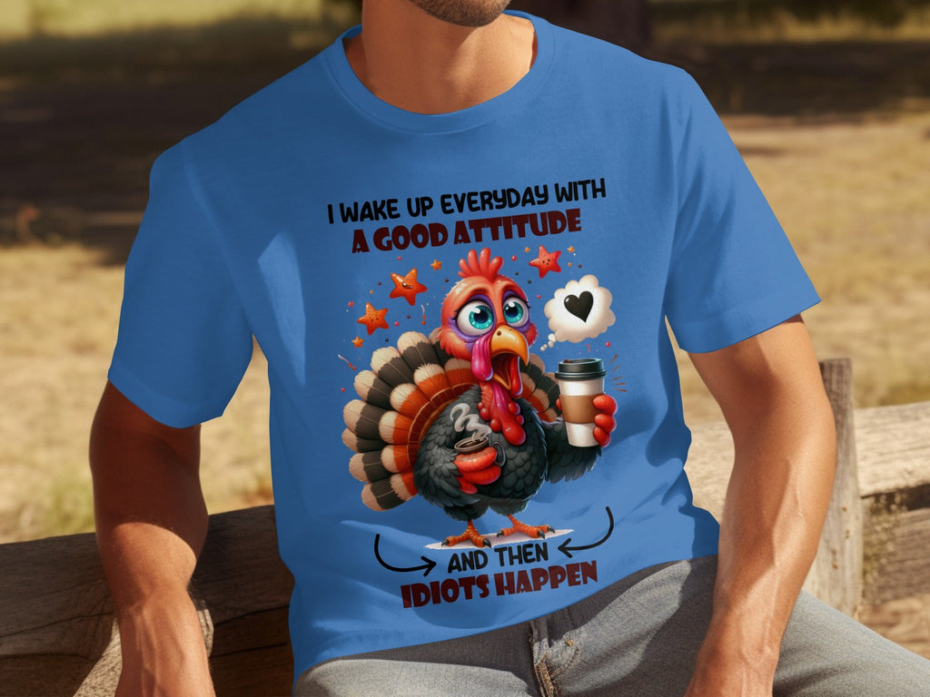 Good Attitude Turkey Humor Graphic Trendy Design T-Shirts