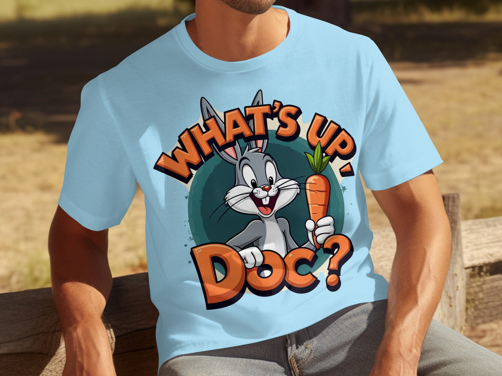 What's Up Doc Rabbit and Carrot Cartoon Graphic T-Shirts product image 23