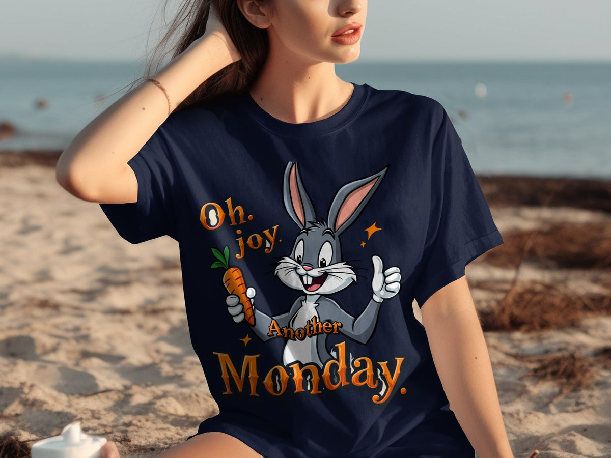 Oh Joy Another Monday Funny Bunny Graphic Design T-Shirts product image 9