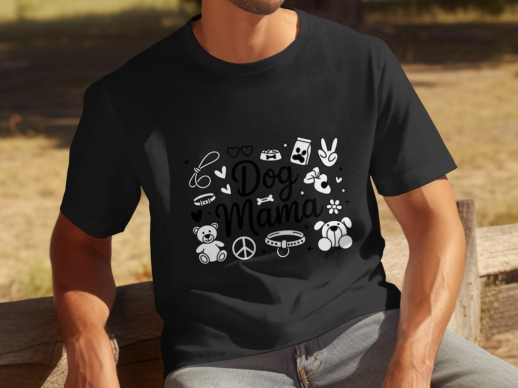 Dog Mama Doodle Graphic For Pet Lovers Cute Design T-Shirts