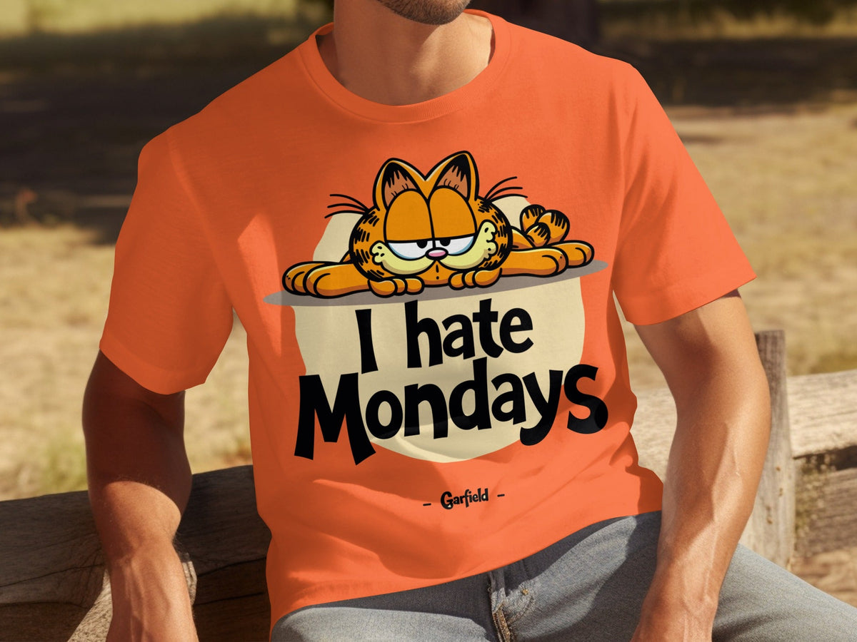 I Hate Mondays Garfield On Top Design Funny T-Shirts product image 19