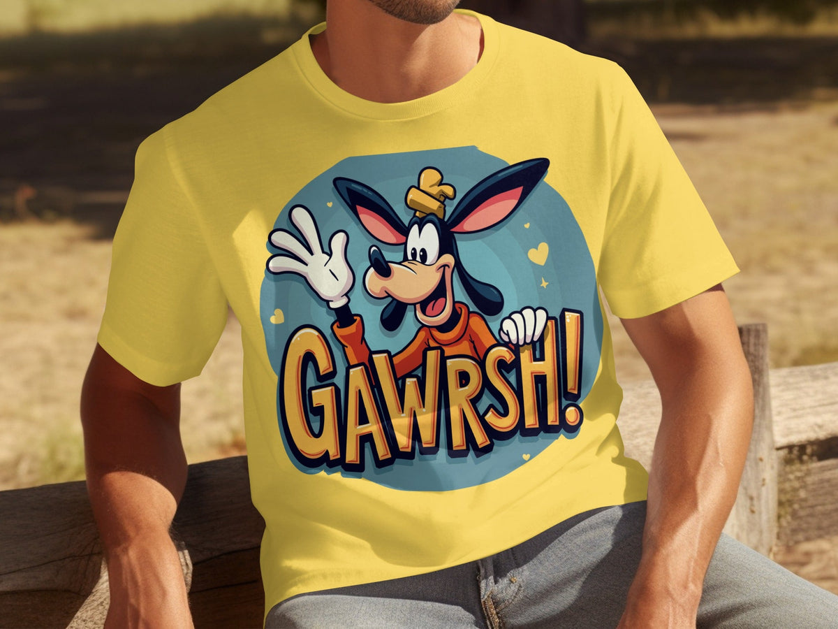 Goofy Gawrsh Cartoon Character Design Graphic T-Shirts