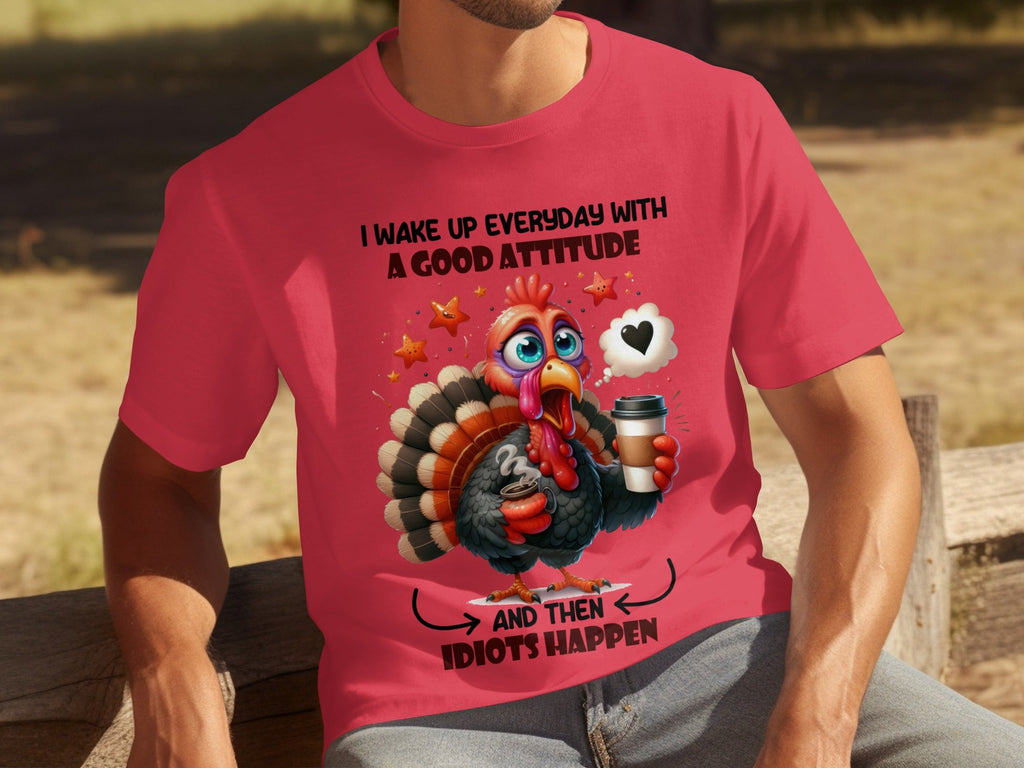 Good Attitude Turkey Humor Graphic Trendy Design T-Shirts