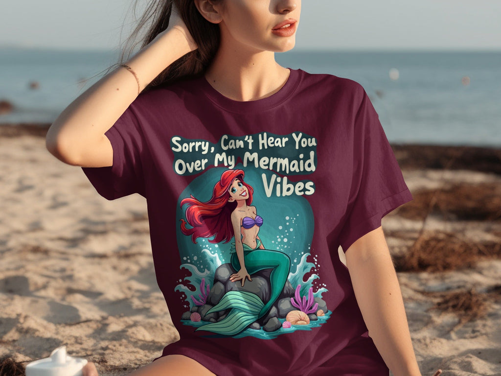 Sorry Can't Hear You Over My Mermaid Vibes Awesome T-Shirts product image 11