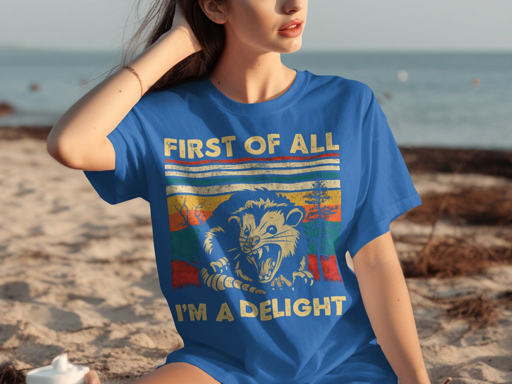 First of All I'm a Delight Retro Graphic Design T-Shirts product image 18