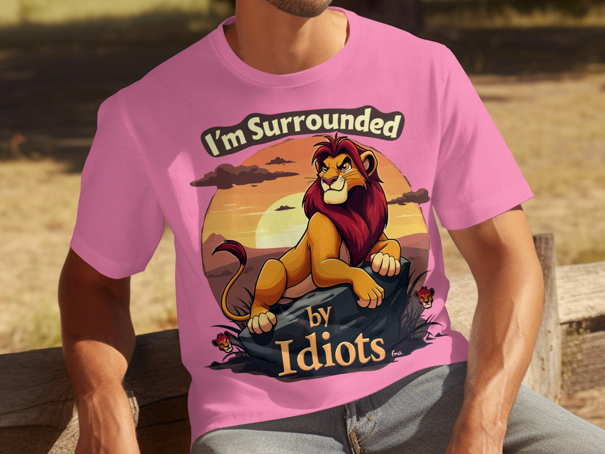 Im Surrounded By Idiots Angry Lion Sunset Artwork T-Shirts product image 18
