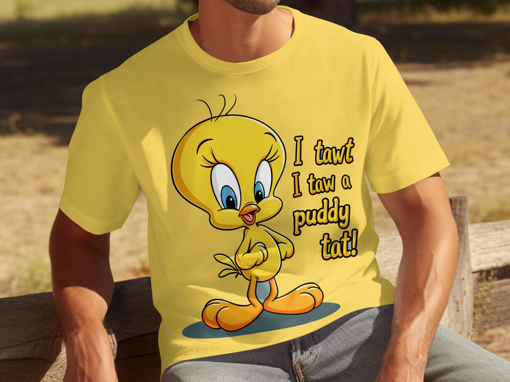 I Tawt I Taw A Puddy Tat Tweety Bird Cartoon T-Shirts