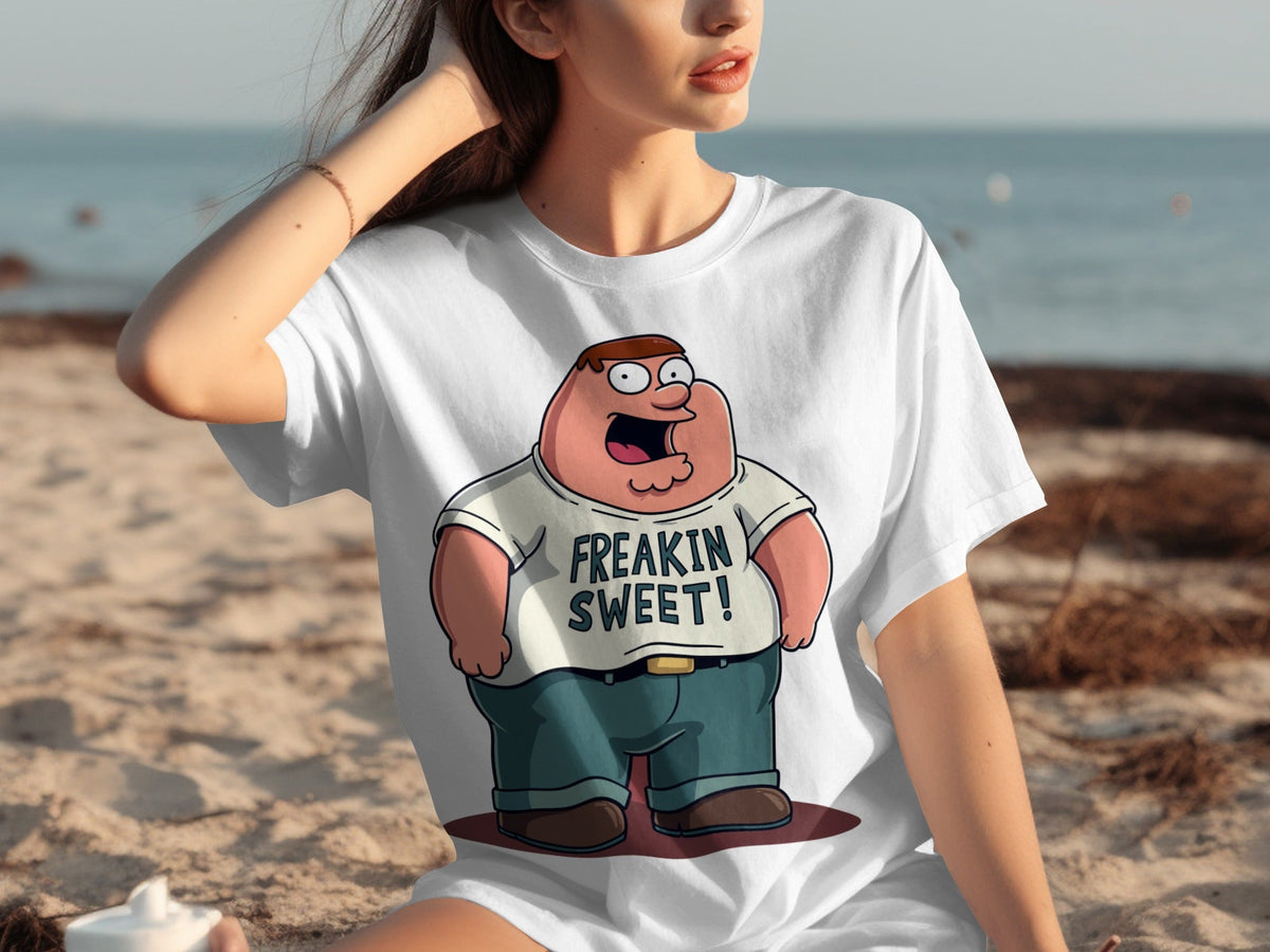 Peter Griffin Freakin Sweet Illustration Design T-Shirts