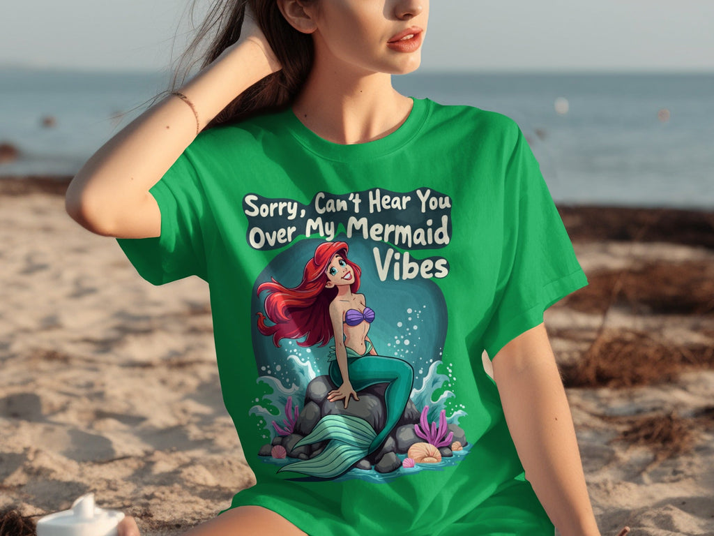 Sorry Can't Hear You Over My Mermaid Vibes Awesome T-Shirts product image 5