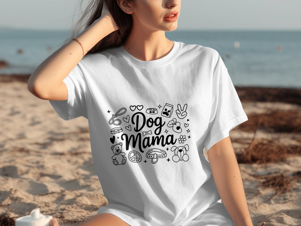 Dog Mama Doodle Graphic For Pet Lovers Cute Design T-Shirts