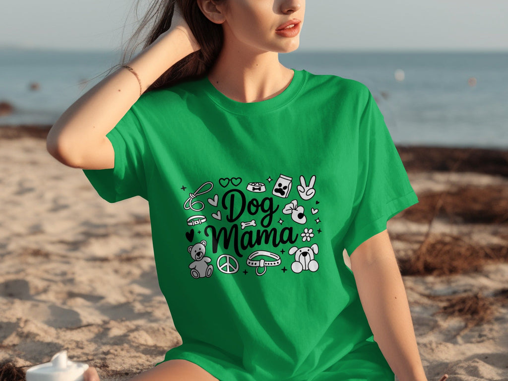 Dog Mama Doodle Graphic For Pet Lovers Cute Design T-Shirts