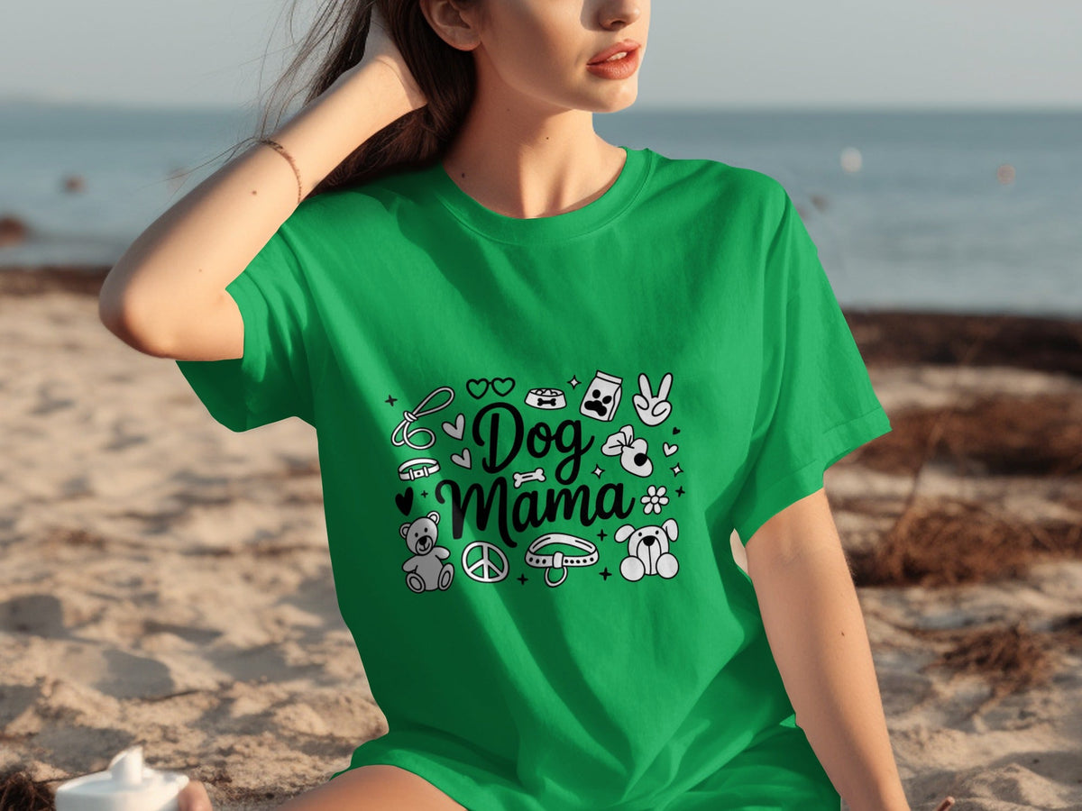 Dog Mama Doodle Graphic For Pet Lovers Cute Design T-Shirts