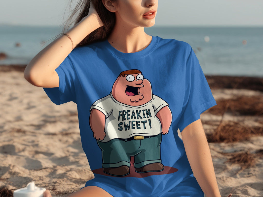 Peter Griffin Freakin Sweet Illustration Design T-Shirts