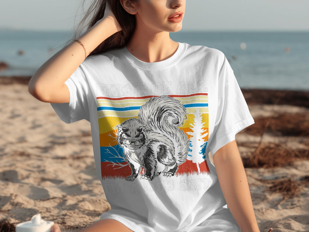 First of All Im A Delight Angry Skunk Vintage Style T-Shirts product image 29